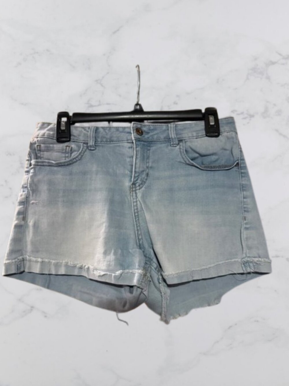 True Craft Size 11 Light Wash Shorts